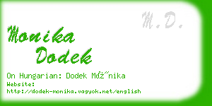 monika dodek business card